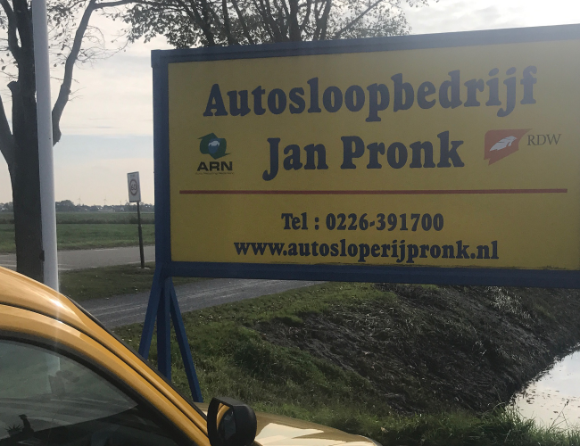 Autosloopbedrijf Jan Pronk BV
