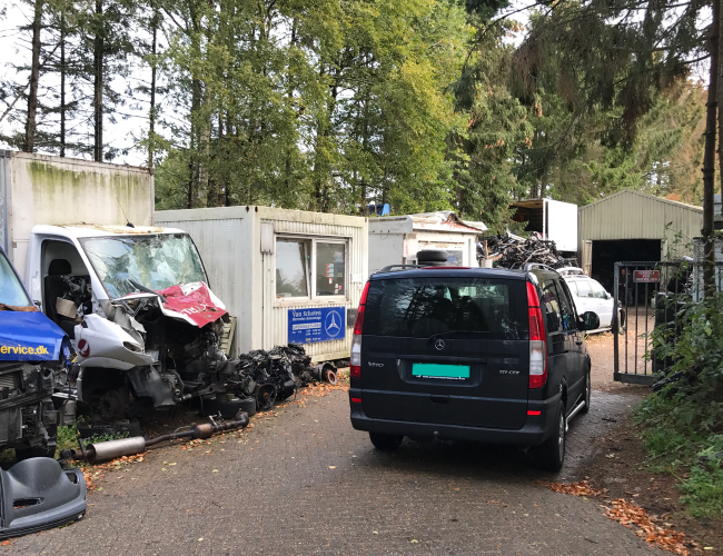 Mercedes Demontage van Schoten
